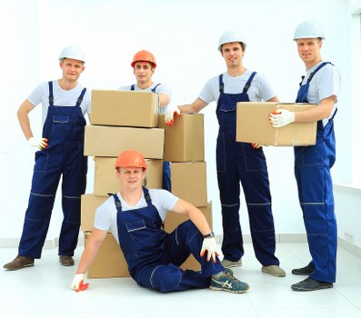Removal van team preparing safely for a Kentish Town move