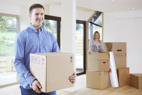 Removal team helping with a home move in Kentish Town