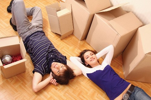 Preparing boxes and furniture for a Kentish Town van move