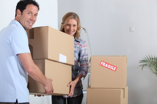 Packing and moving office furniture and equipment in North London